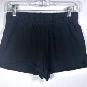PINK Victoria's Secret Black Lounge‎ Shorts Drawstring Elastic Waist Medium